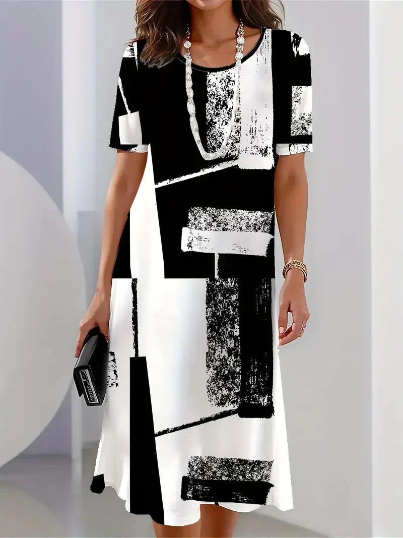 Printed Midi Dress for Women