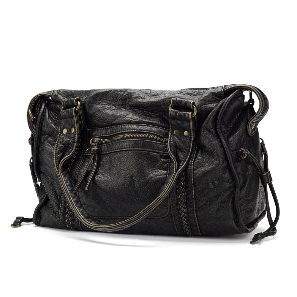 Large vintage-style handbag for women