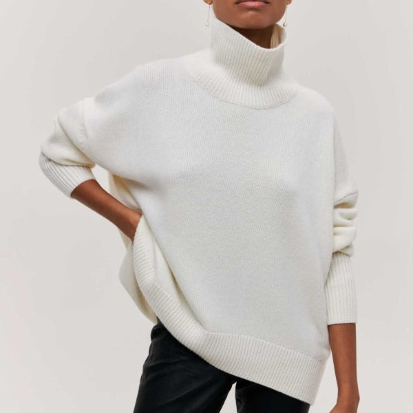 Oversized Turtleneck Sweater for Women