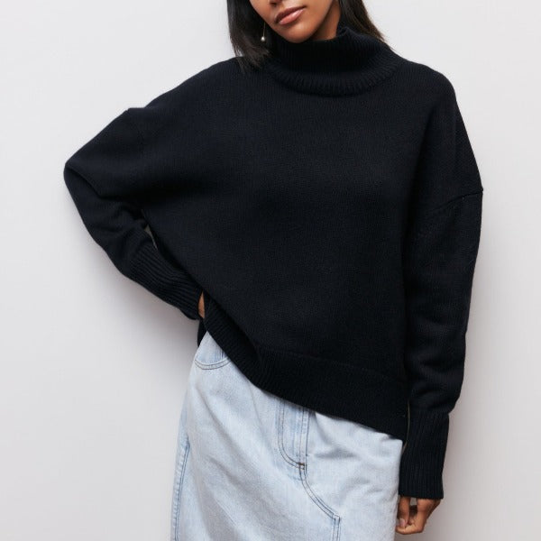 Oversized Turtleneck Sweater for Women