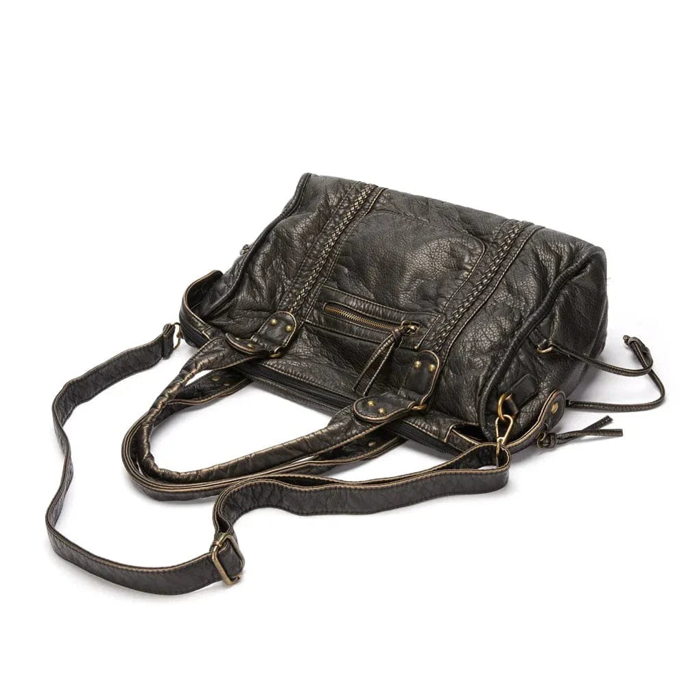 Large vintage-style handbag for women