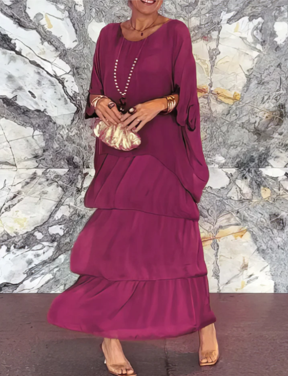 Women's Batwing Sleeve Maxi Dress | Ideal for Everyday Wear