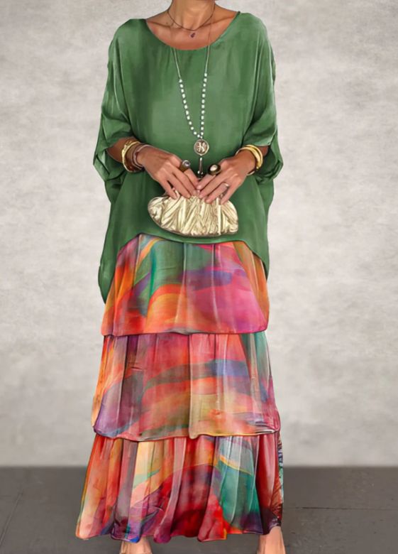 Women's Batwing Sleeve Maxi Dress | Ideal for Everyday Wear