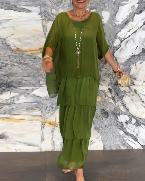 Women's Batwing Sleeve Maxi Dress | Ideal for Everyday Wear