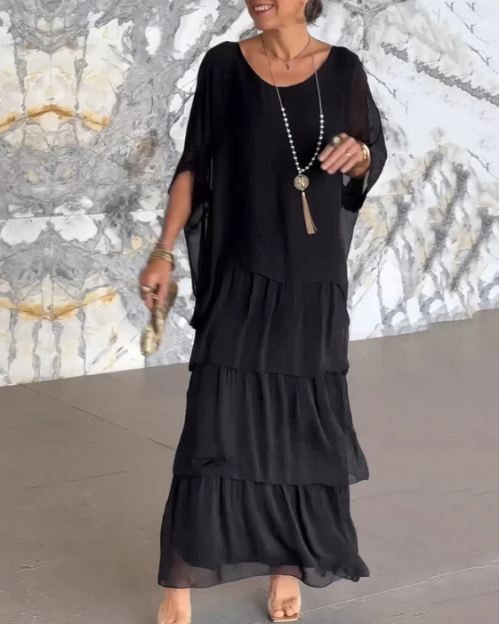 Women's Batwing Sleeve Maxi Dress | Ideal for Everyday Wear