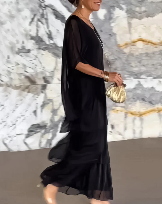 Women's Batwing Sleeve Maxi Dress | Ideal for Everyday Wear