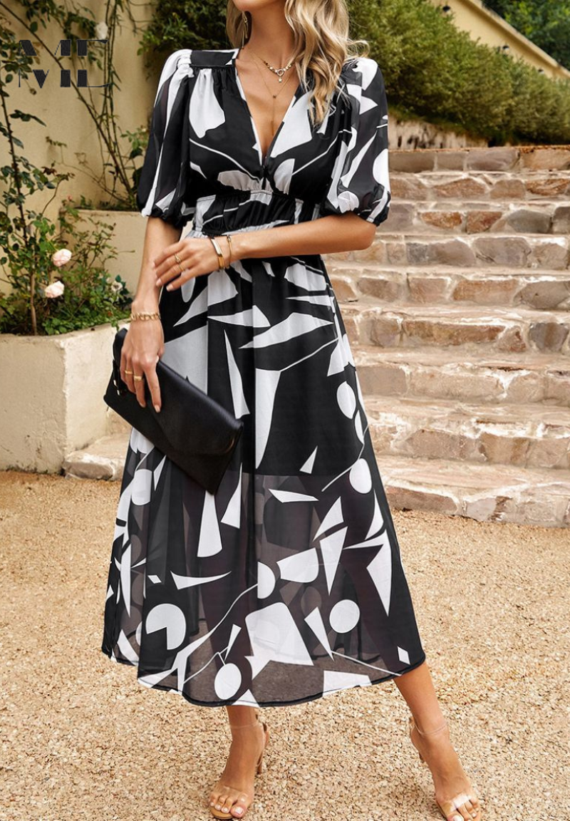 Printed Long Dress for Women