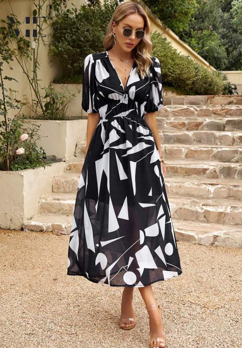 Printed Long Dress for Women