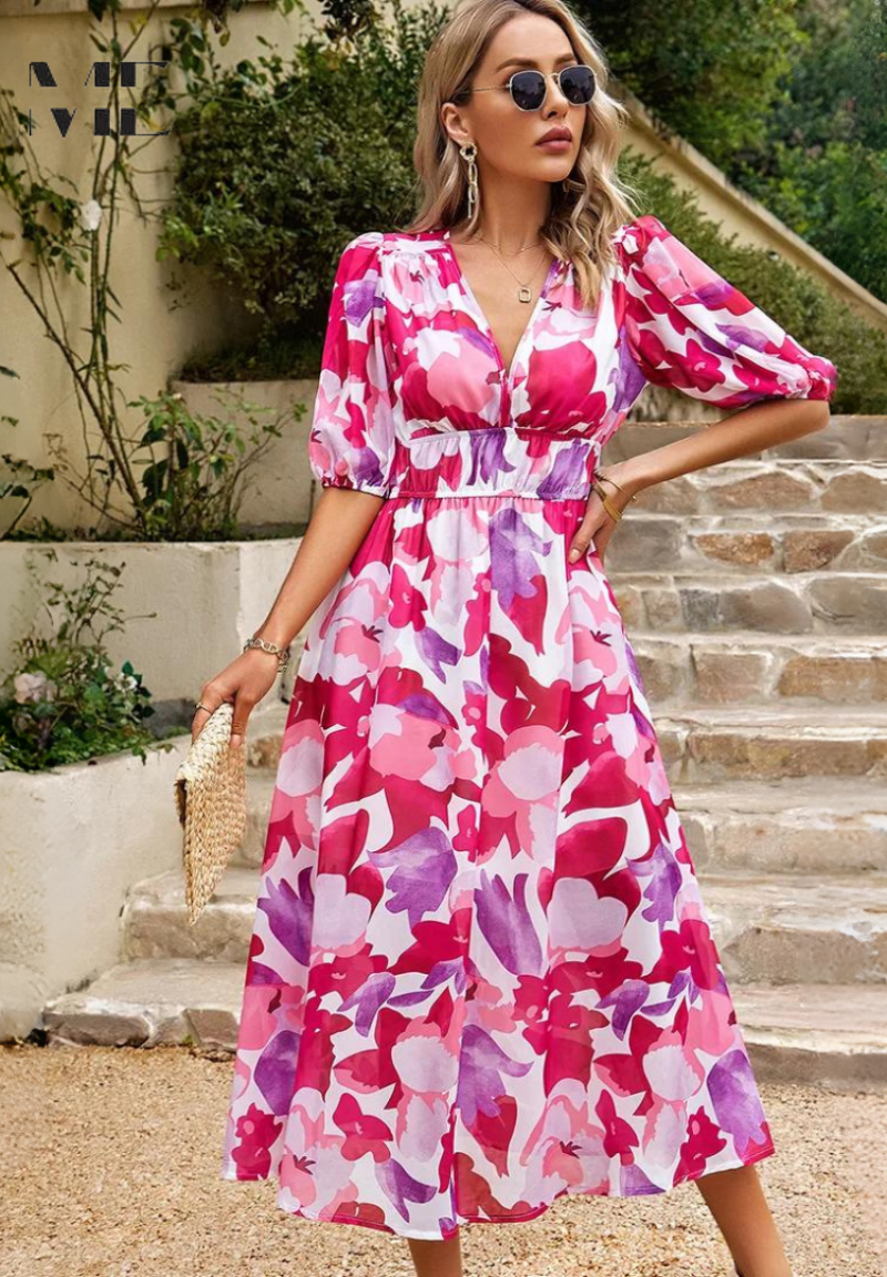 Printed Long Dress for Women