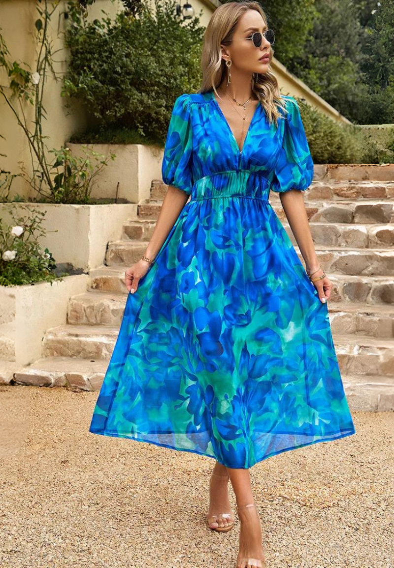 Printed Long Dress for Women