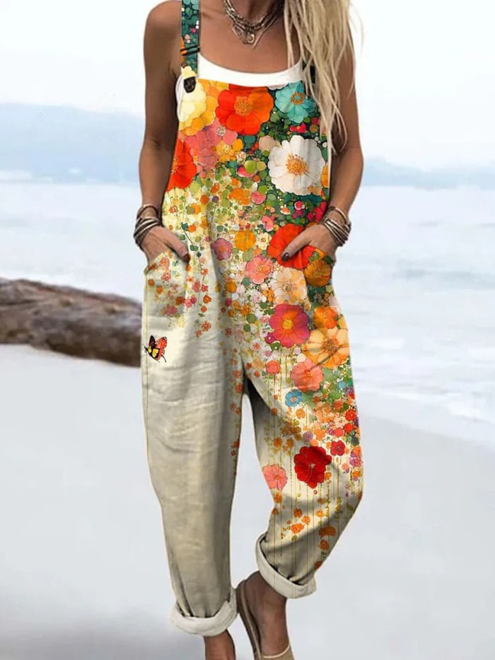 Jumpsuit with Adjustable Straps for Women