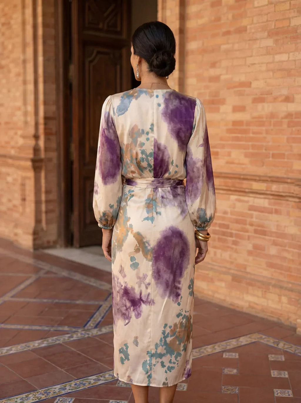 Wrap Dress with V-Neck for Women