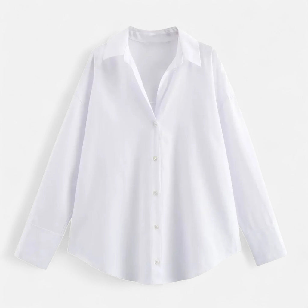Women's Oxford blouse with buttons