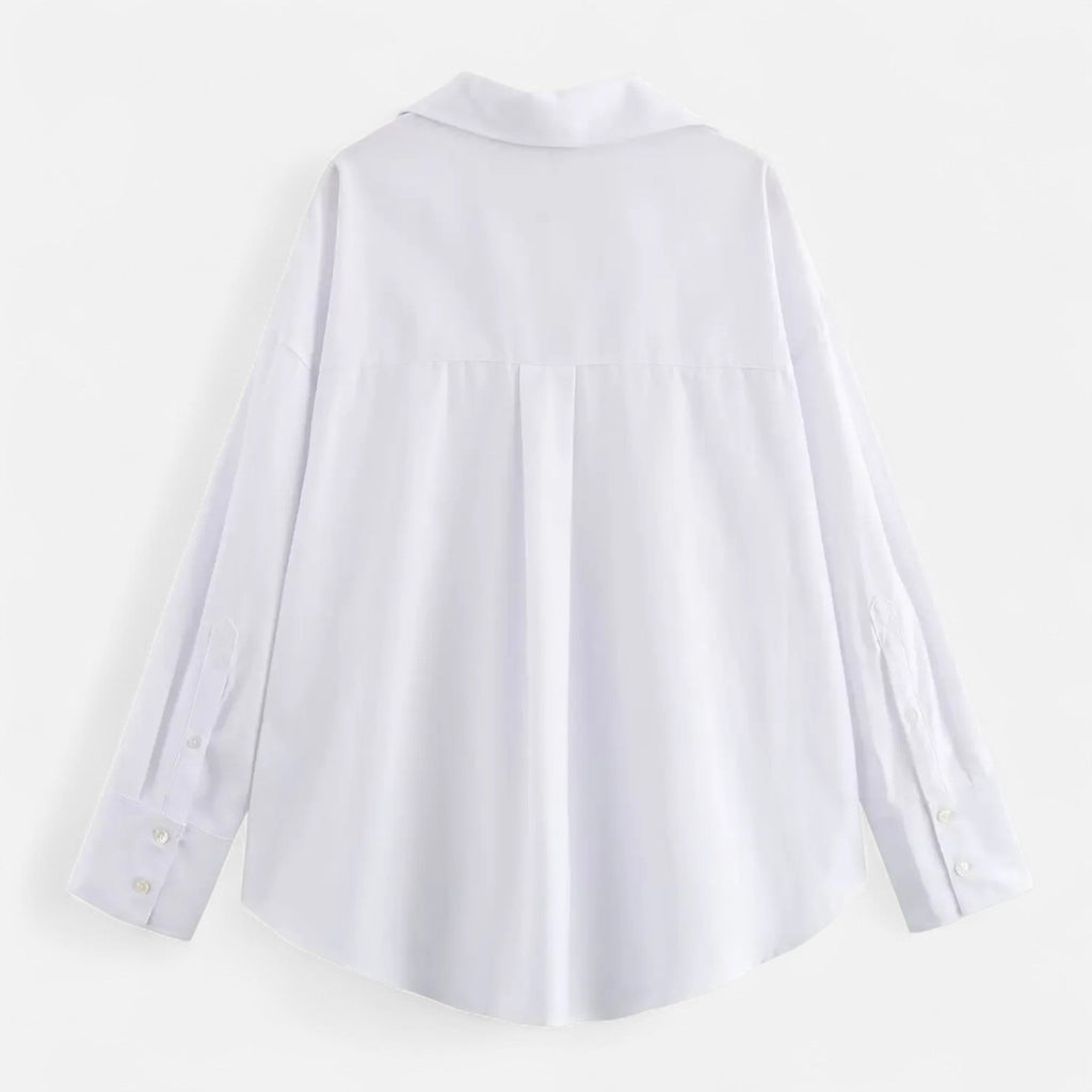 Women's Oxford blouse with buttons