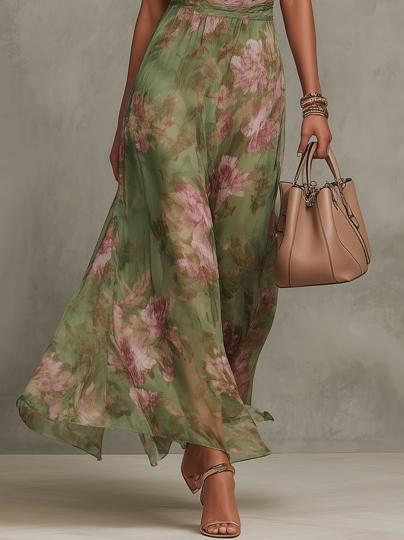Long Dress with Floral Print for Women