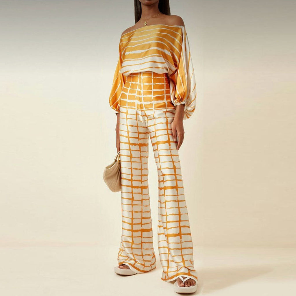 Two-Piece Set with Batwing Sleeves for Women | Ideal for Summer