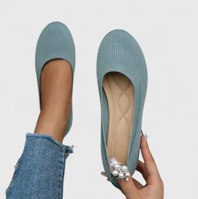 Flat Shoes with Round Toe and Slip-On Design for Women | Ideal for Everyday Use