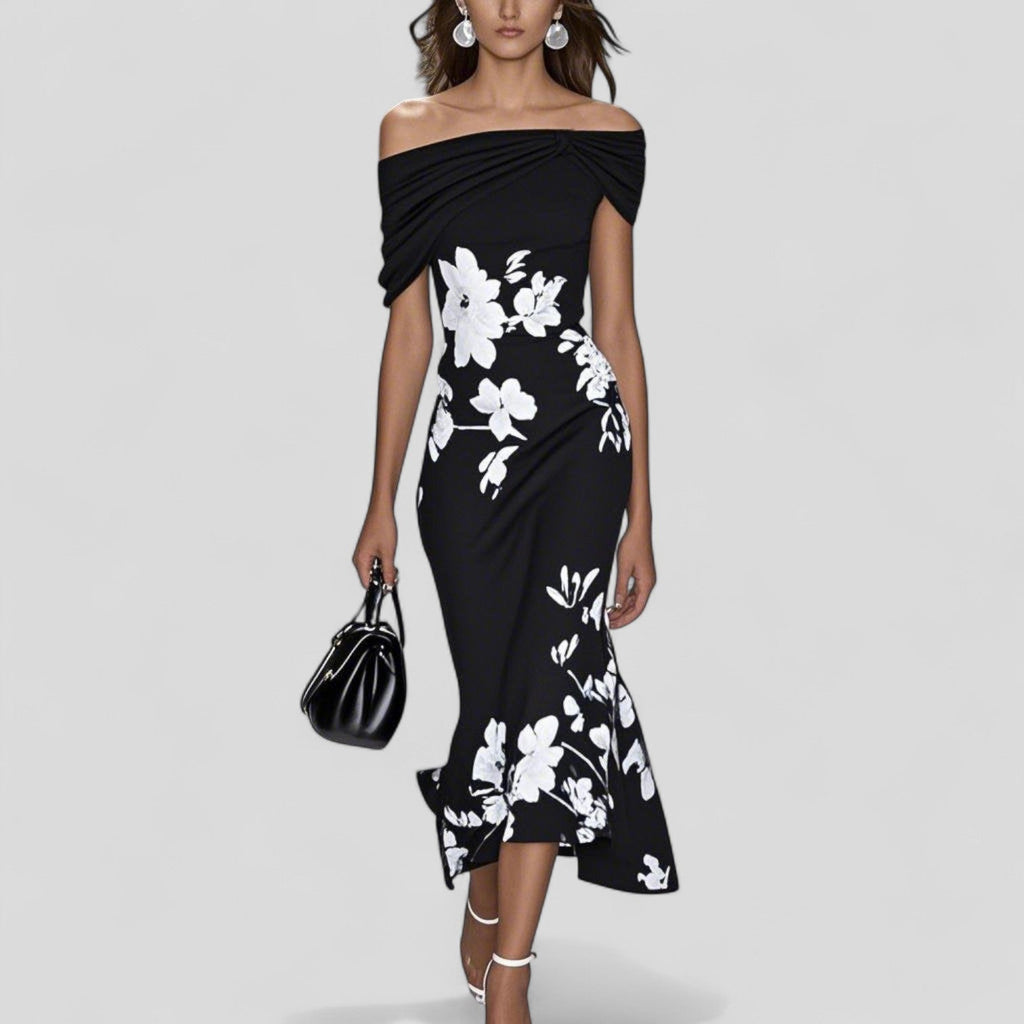 Midi Dress with Print for Women