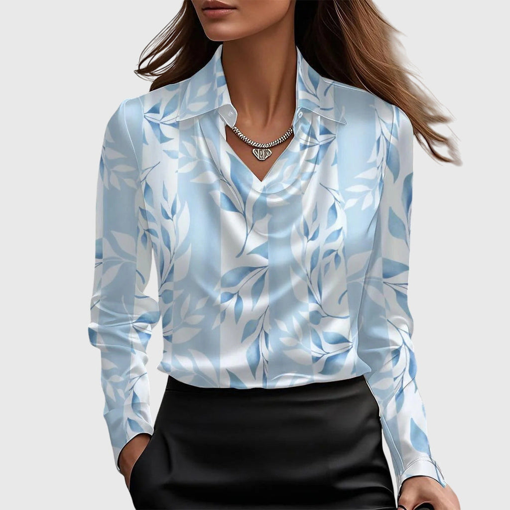 Long Sleeve Satin Shirt for Women