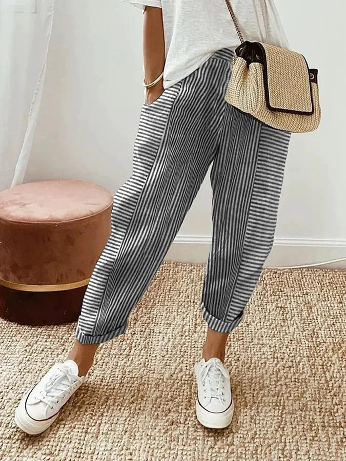 Casual Splicing Design Pants for Women