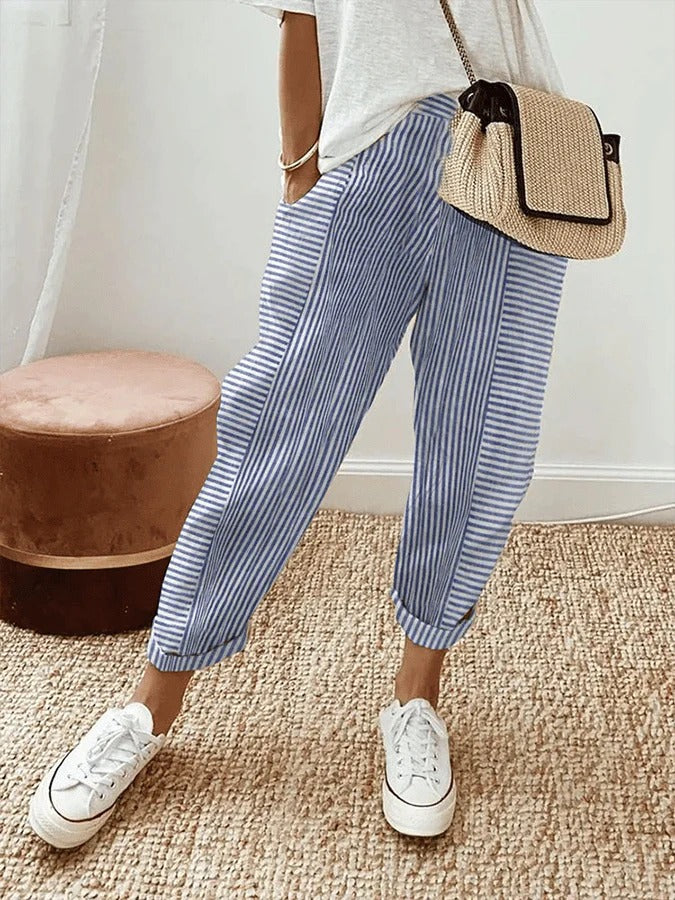 Casual Splicing Design Pants for Women