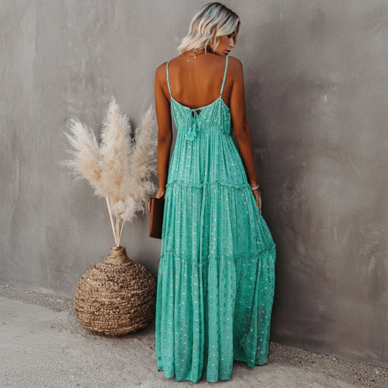 Summer Printed Long Dress for Women