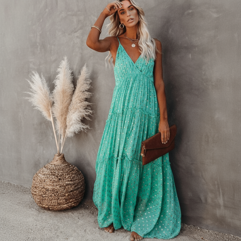 Summer Printed Long Dress for Women