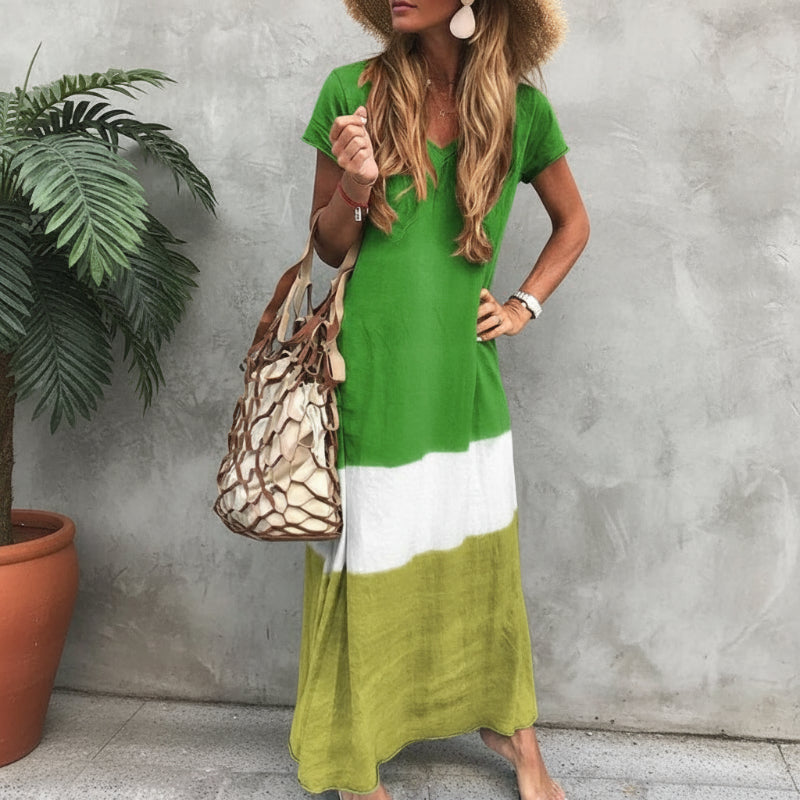 Bohemian Multicolor Maxi Dress for Women