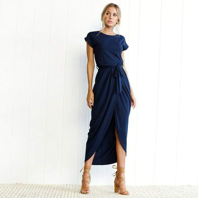 Women's Long Maxi Polyester Dress