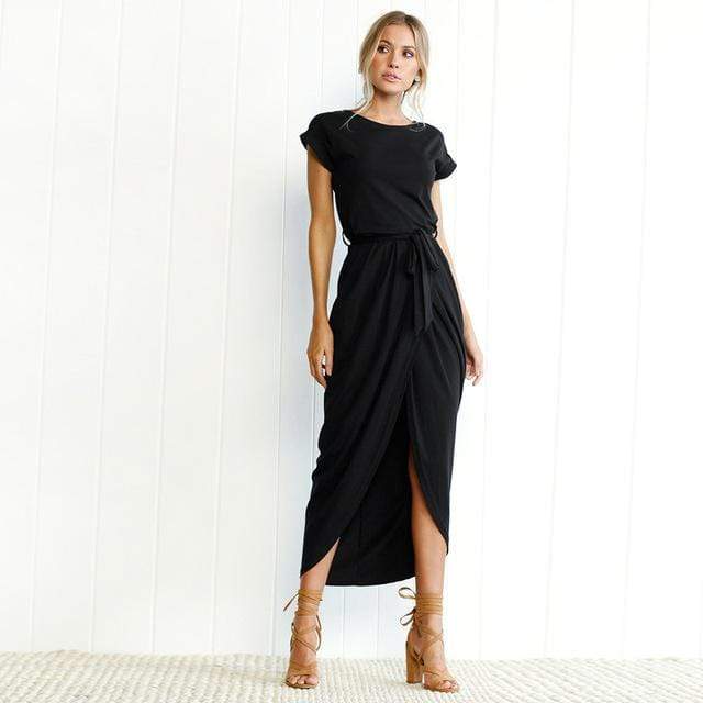 Women's Long Maxi Polyester Dress
