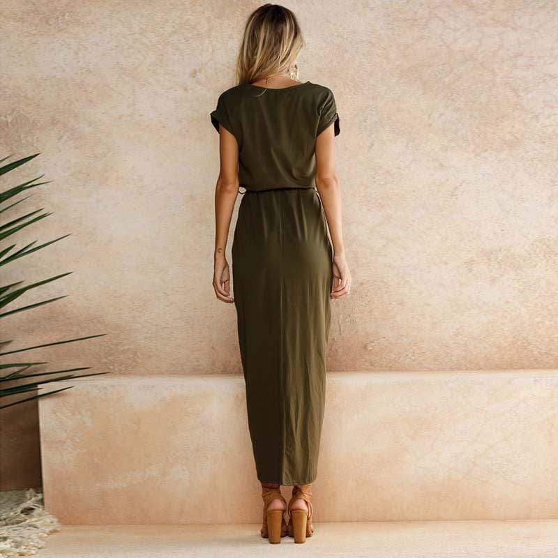 Women's Long Maxi Polyester Dress