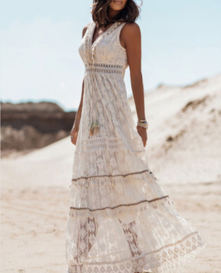 Boho Lace Sundress for Women