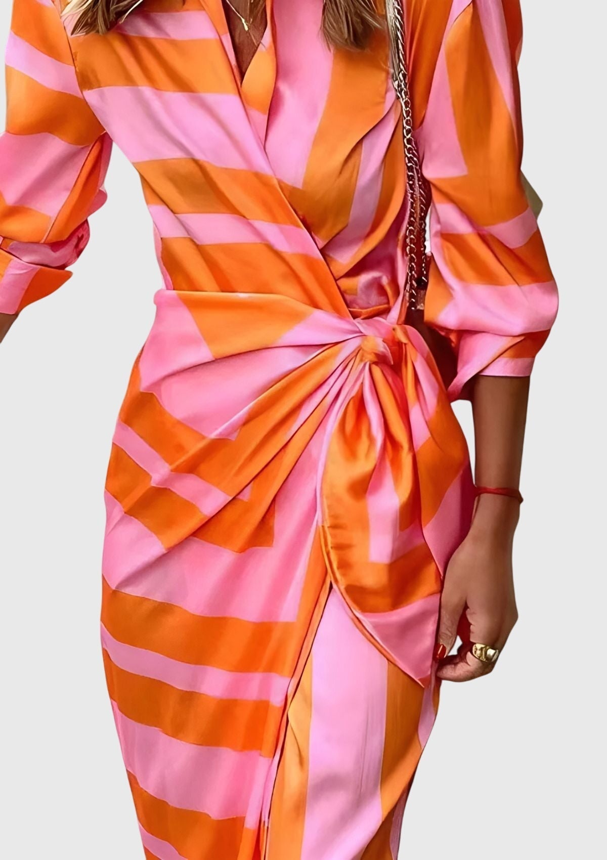 Long Striped Dress for Women