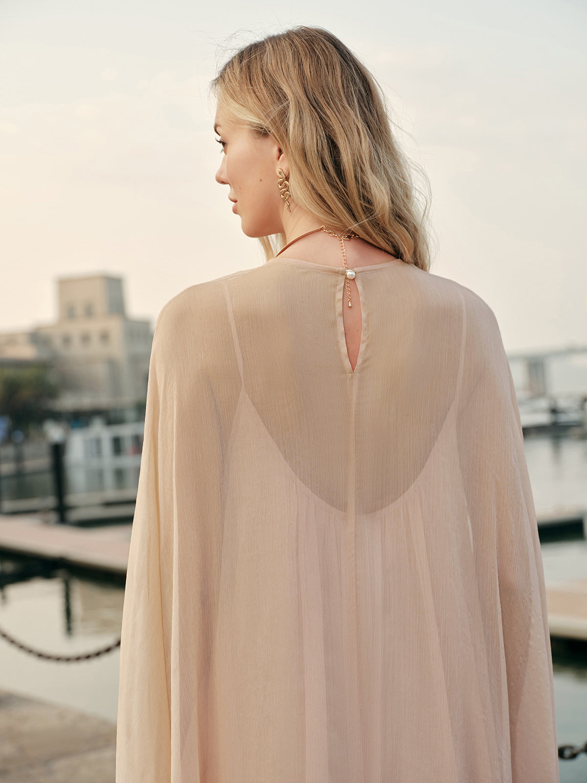Layered Chiffon Dress for Women