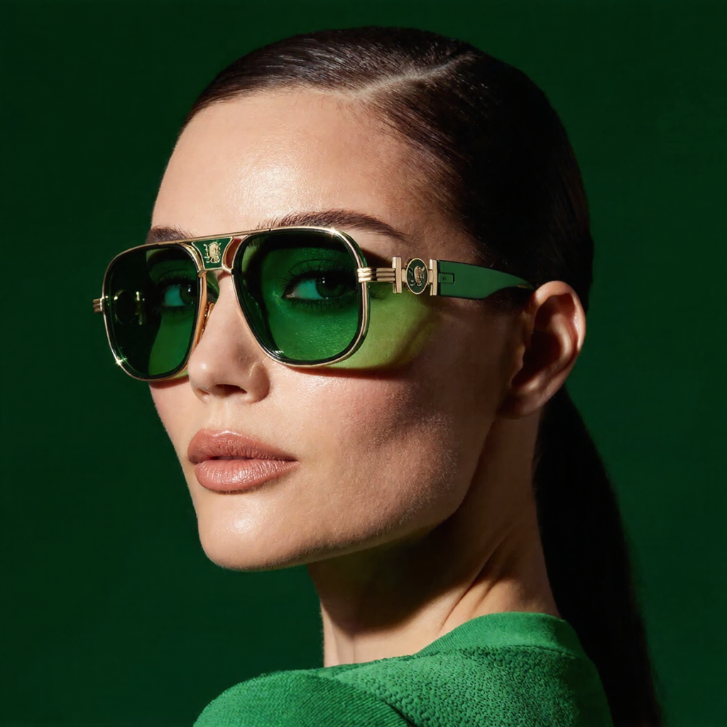 Metallic UV400 Sunglasses for Women