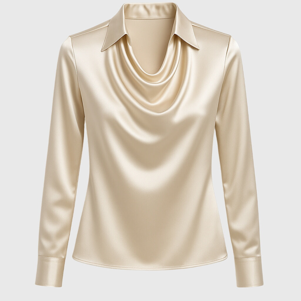 Long Sleeve Satin Shirt for Women
