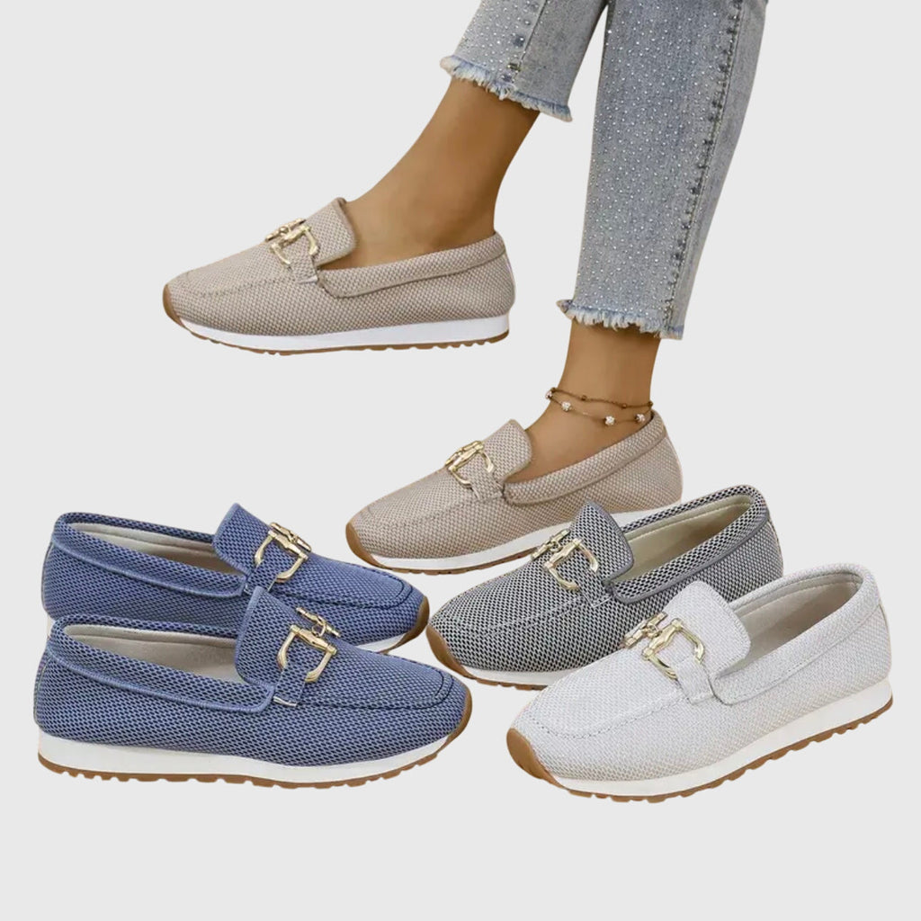 Women's orthopedic canvas loafers