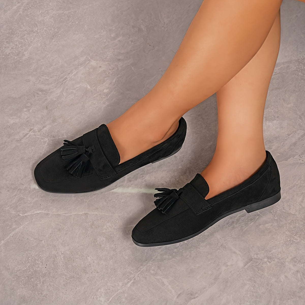 Low Sole Tassel Loafers for Women
