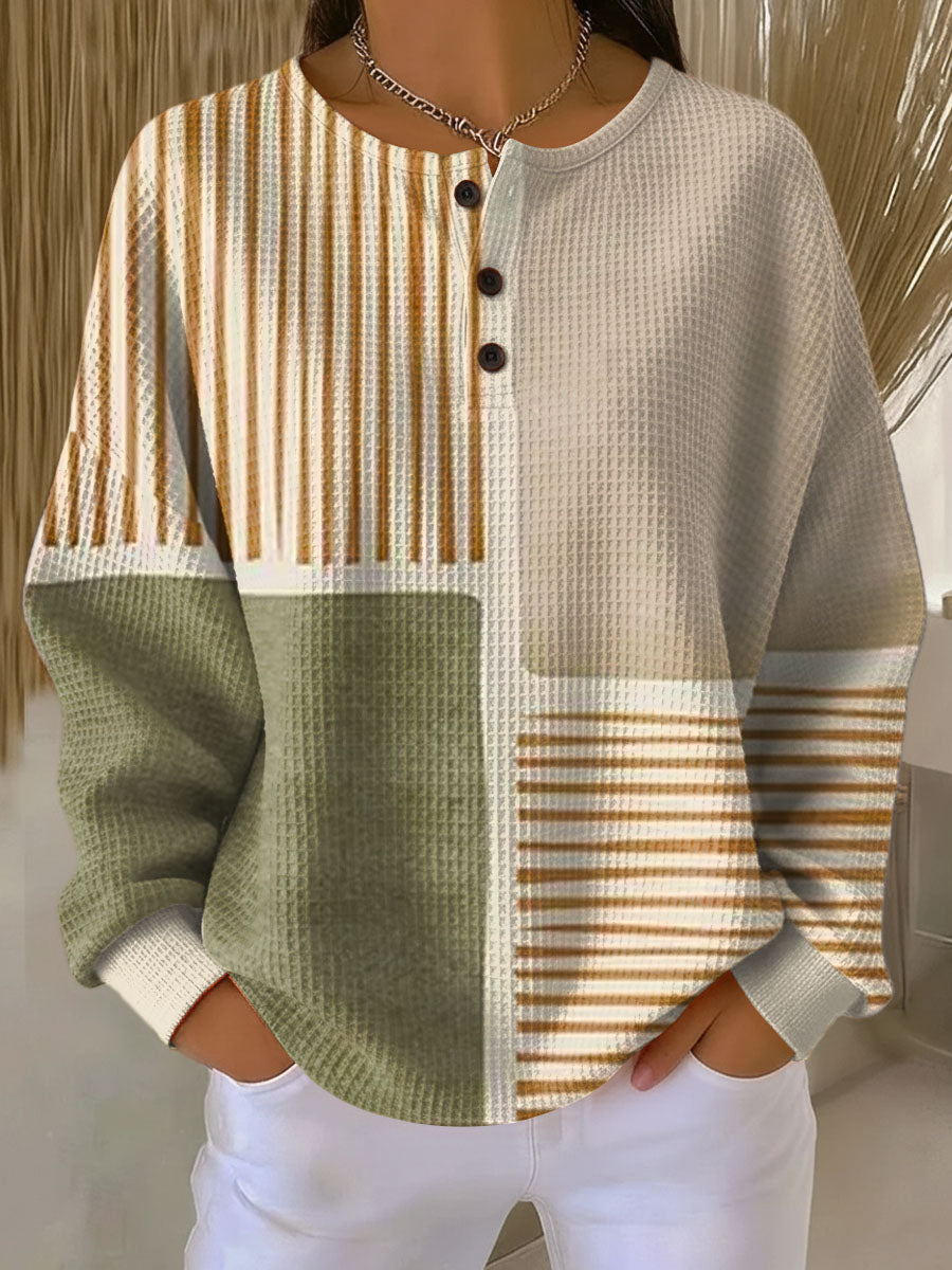 Women's Waffle Knit Sweater