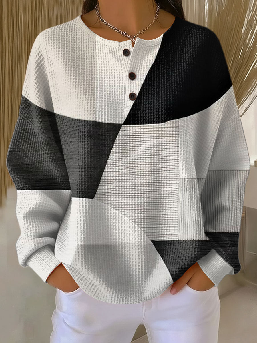 Women's Waffle Knit Sweater