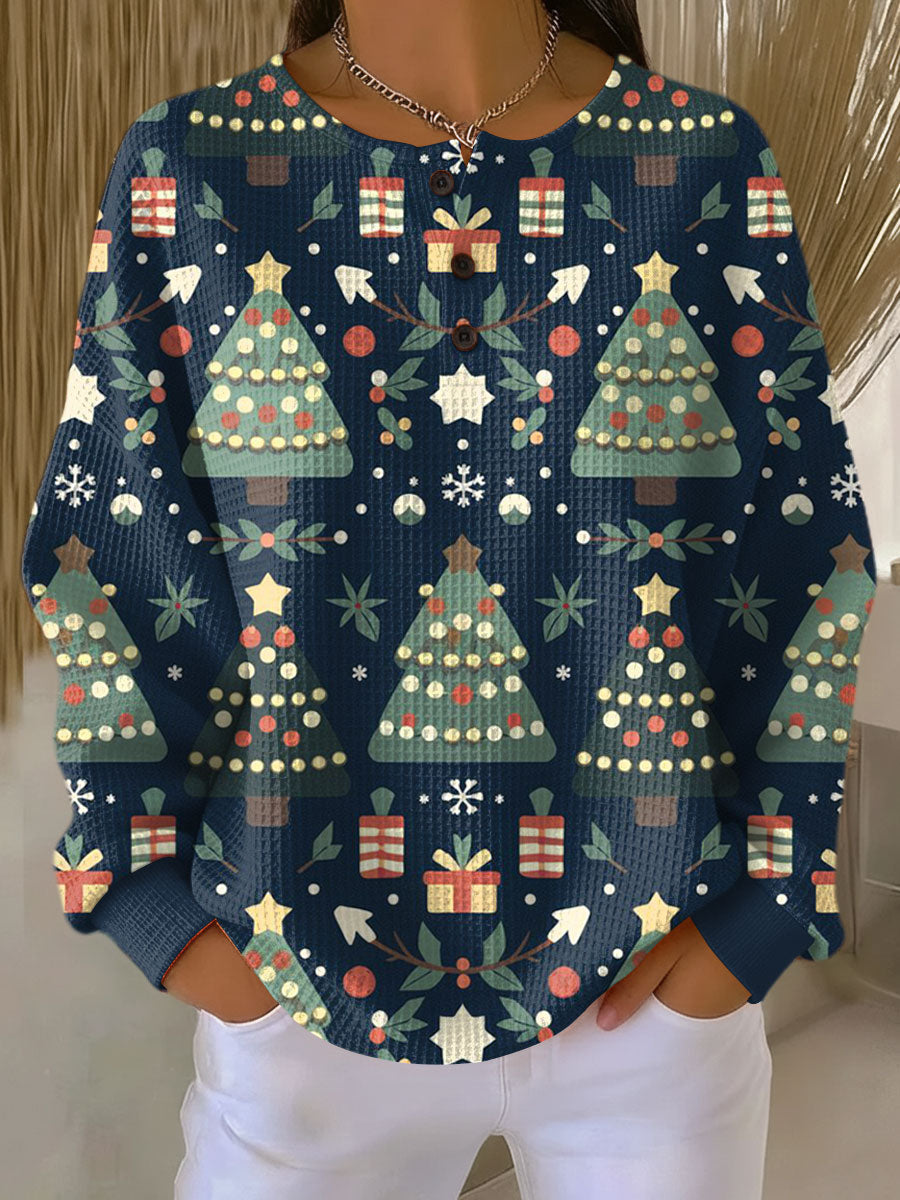 Women's Waffle Knit Sweater