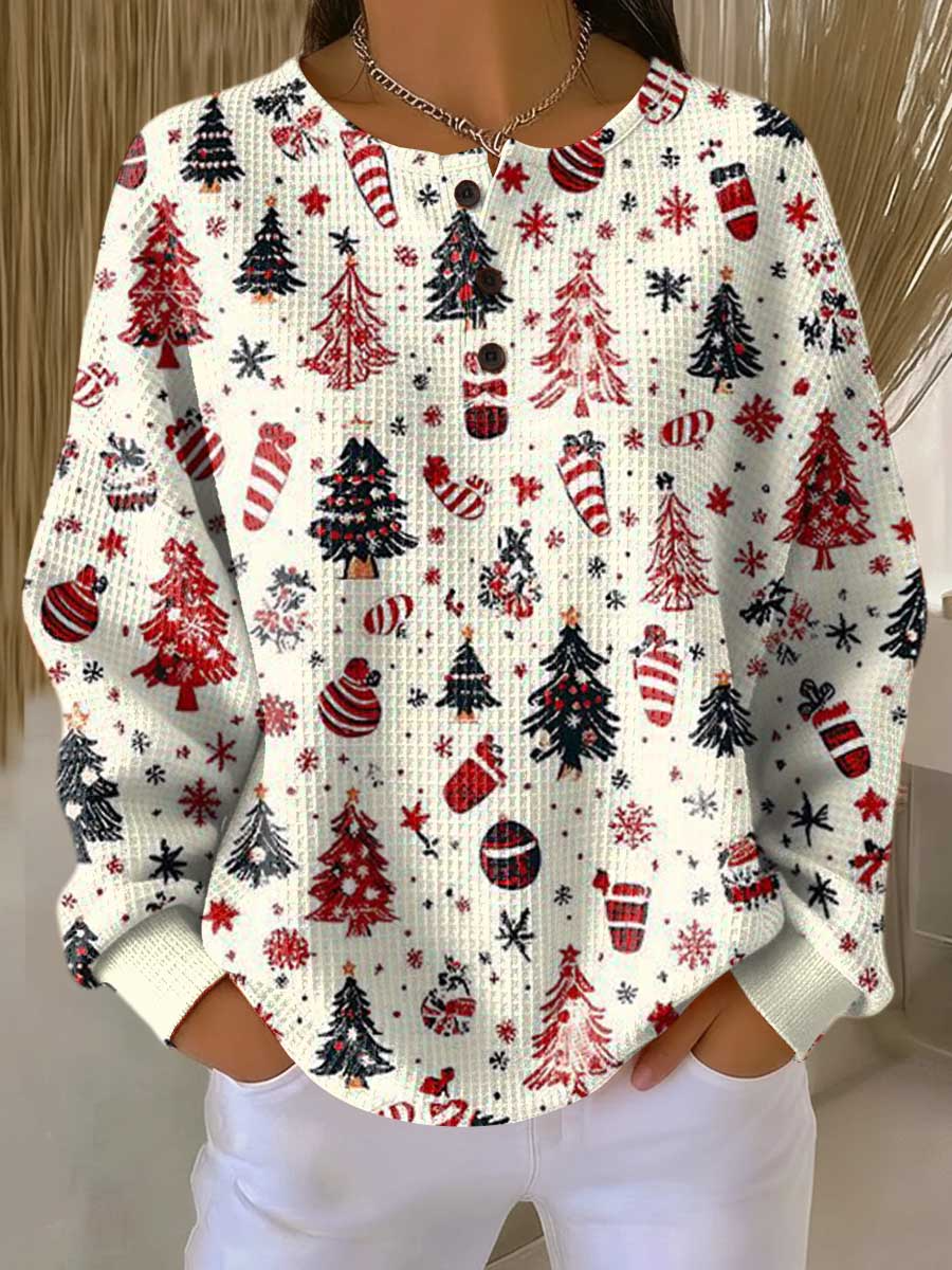Women's Waffle Knit Sweater