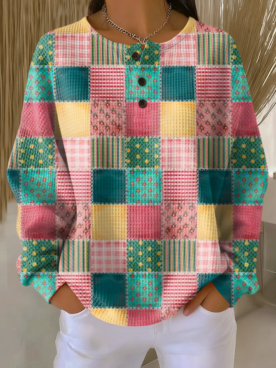 Women's Waffle Knit Sweater