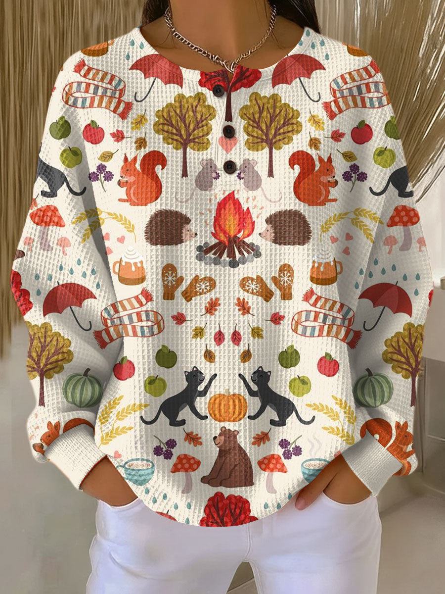 Women's Waffle Knit Sweater
