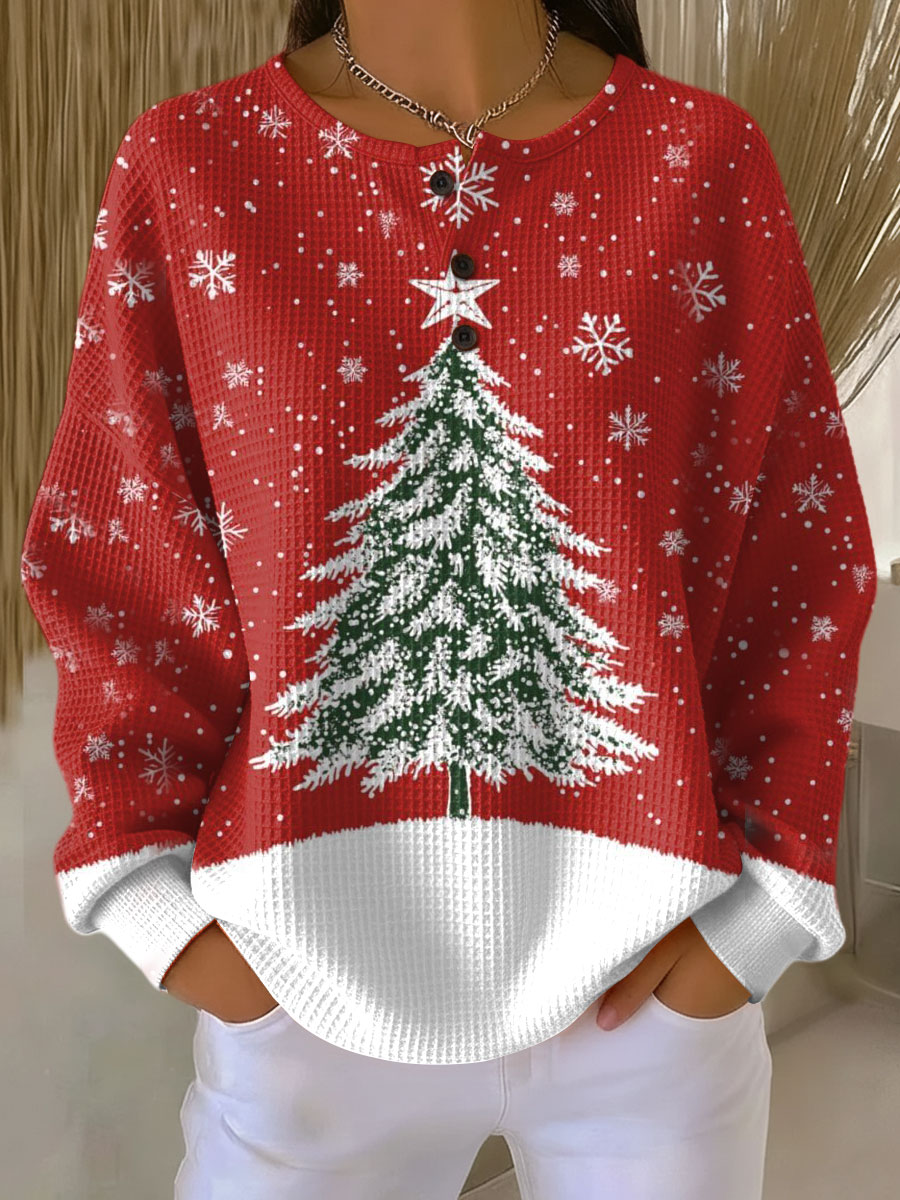 Women's Waffle Knit Sweater