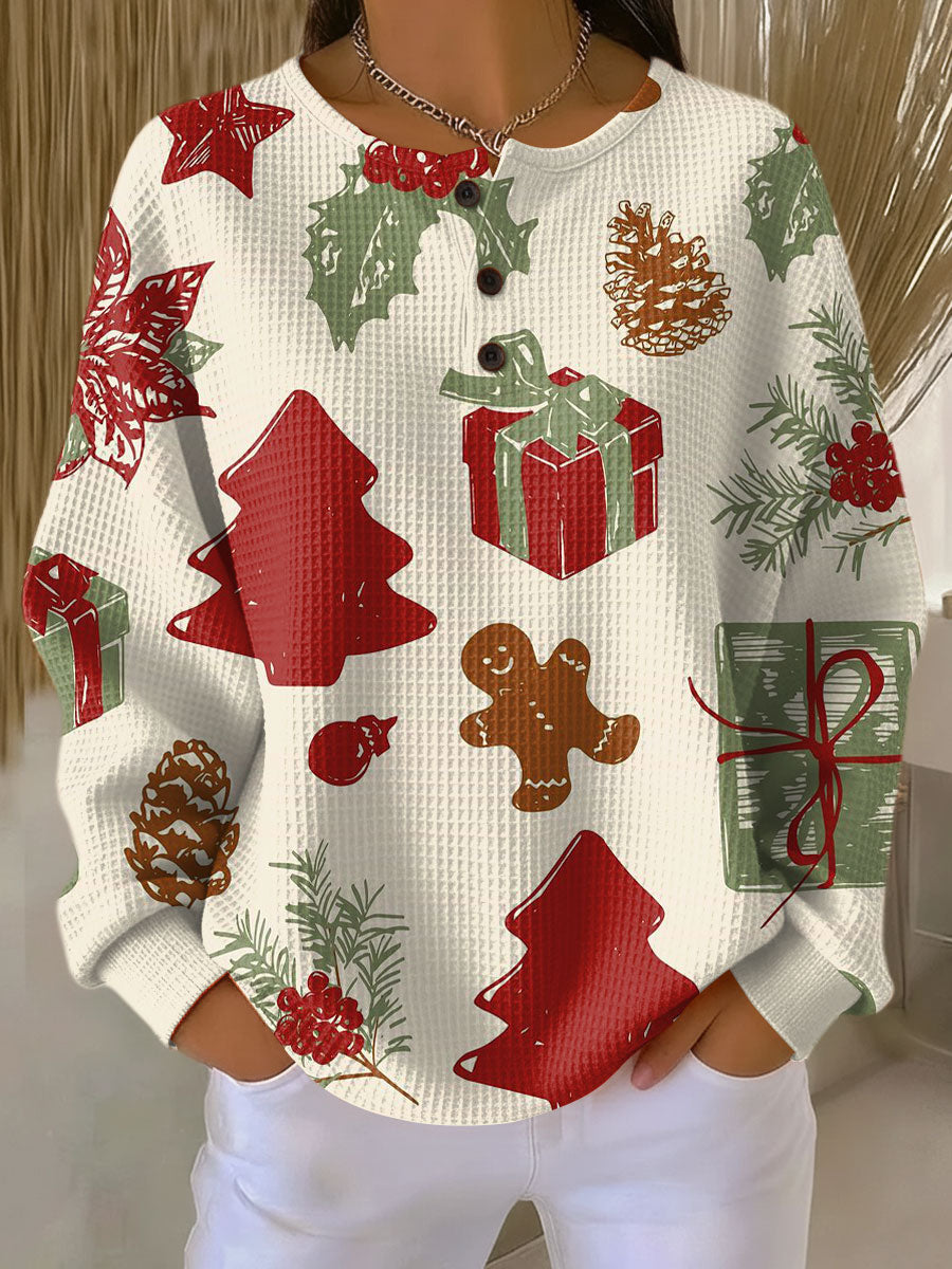 Women's Waffle Knit Sweater