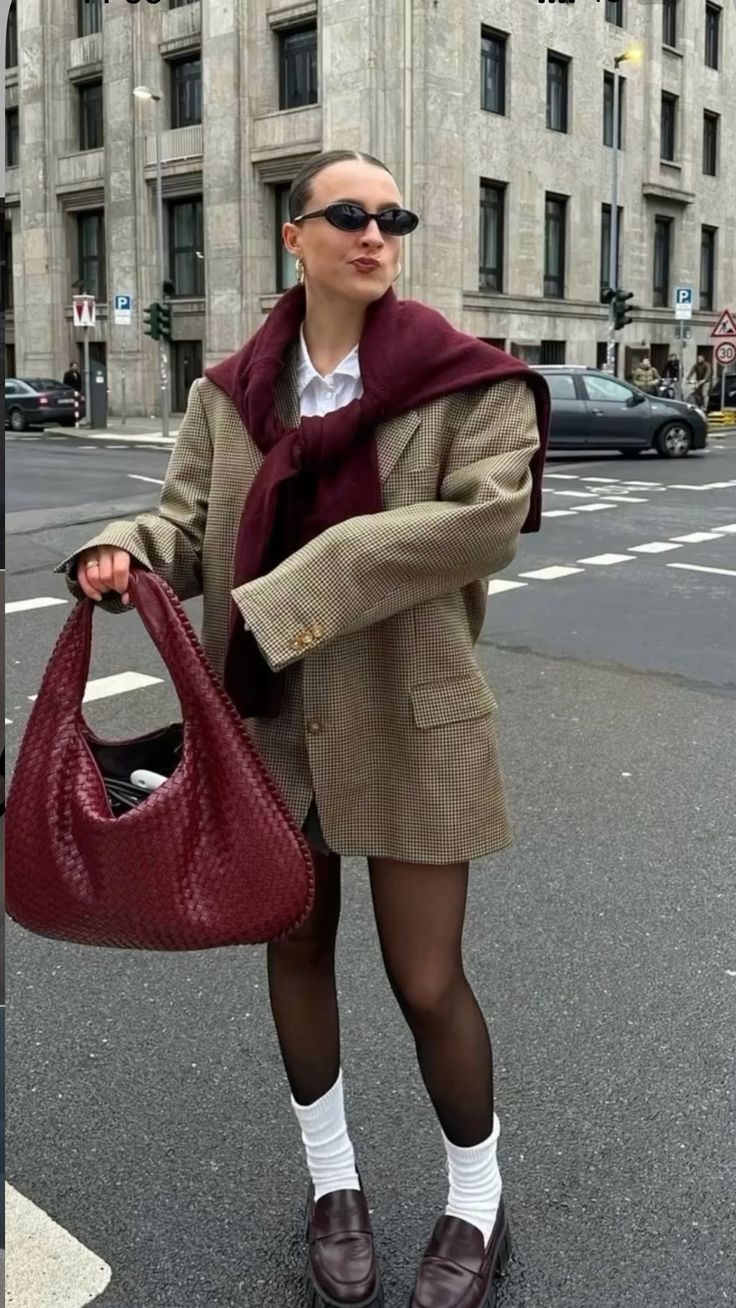Medium Woven-Look Bag for Women