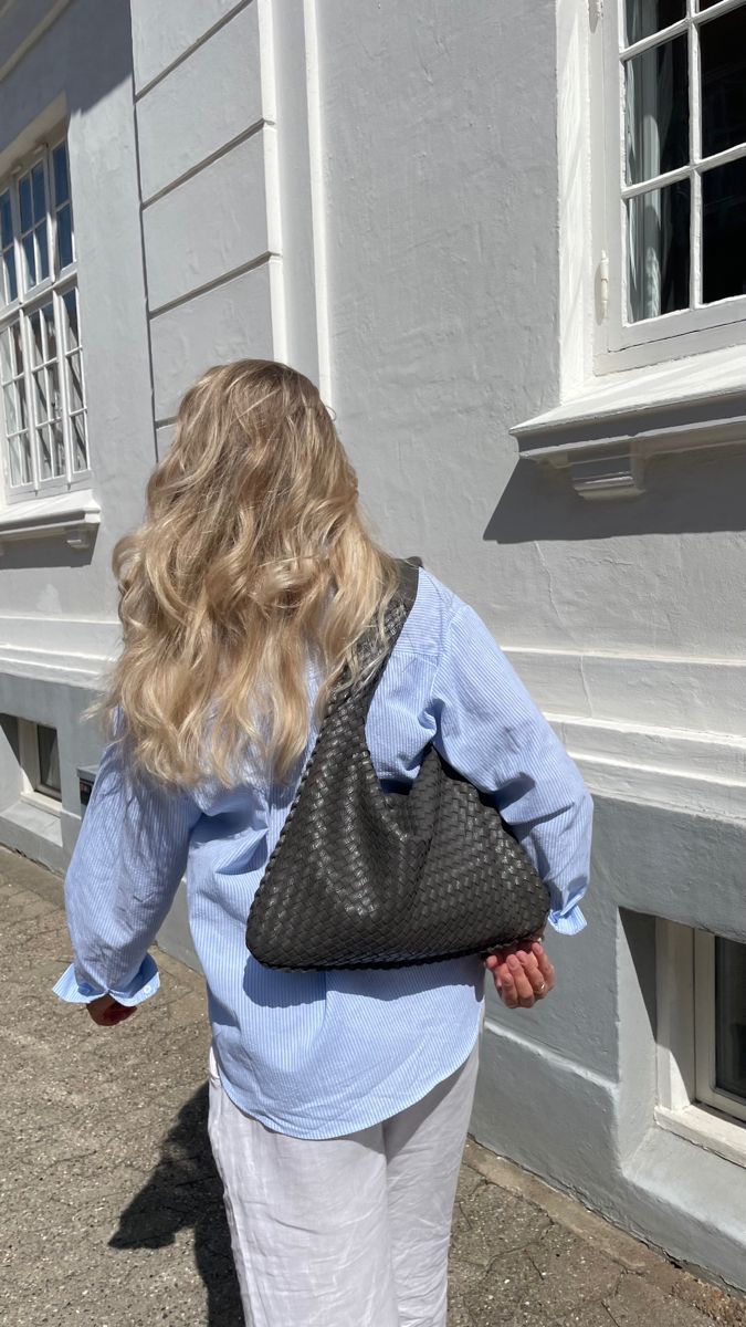 Medium Woven-Look Bag for Women