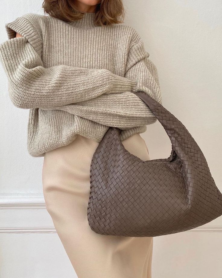 Medium Woven-Look Bag for Women