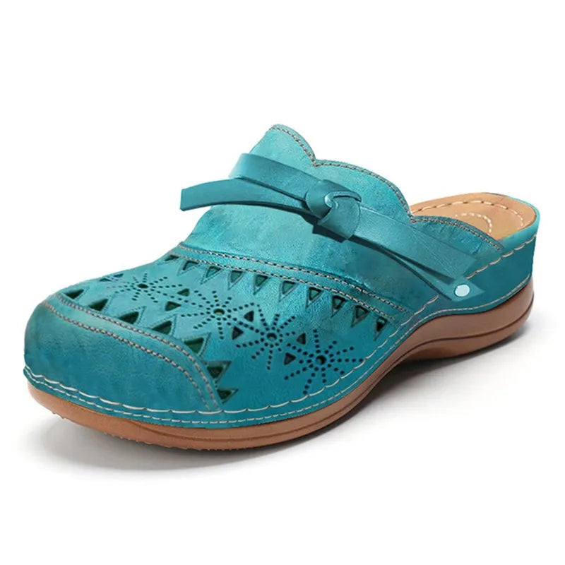 Closed-Toe Clogs with Bow Detail for Women
